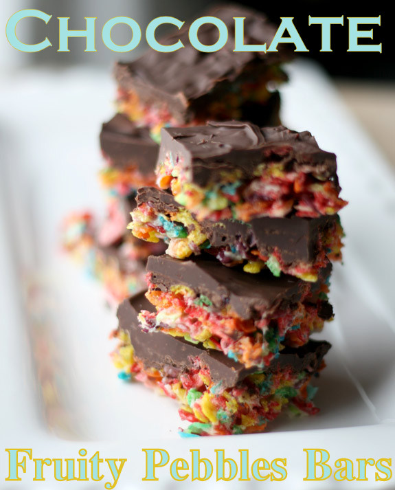 Kid Inspired Treats Chocolate Fruity Pebbles Bars Inner Child Food